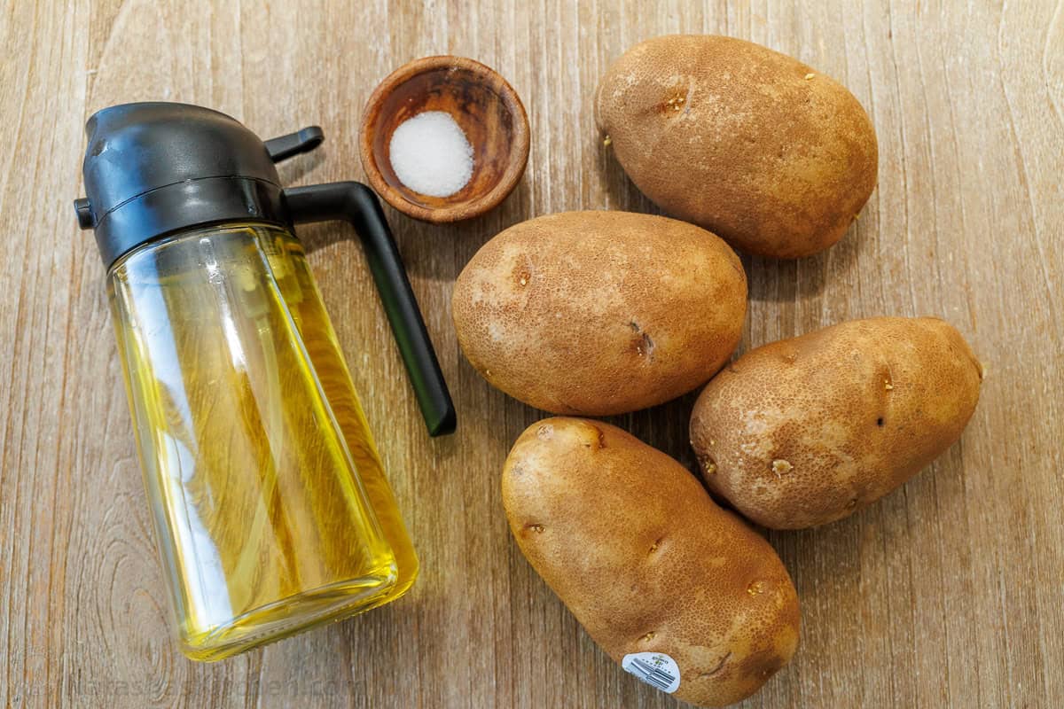 Ingredients for Air fryer baked potato