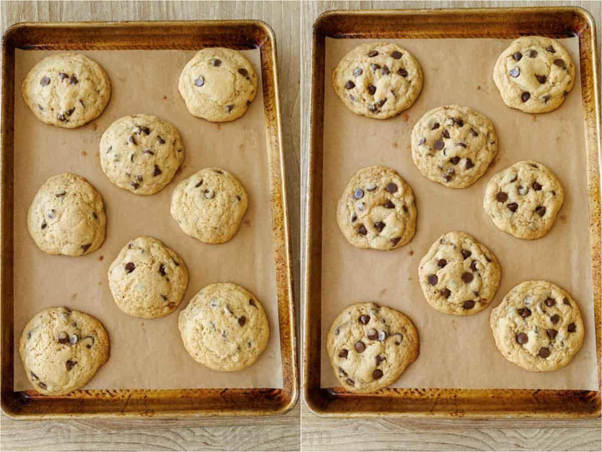 side by side images using discard for baking